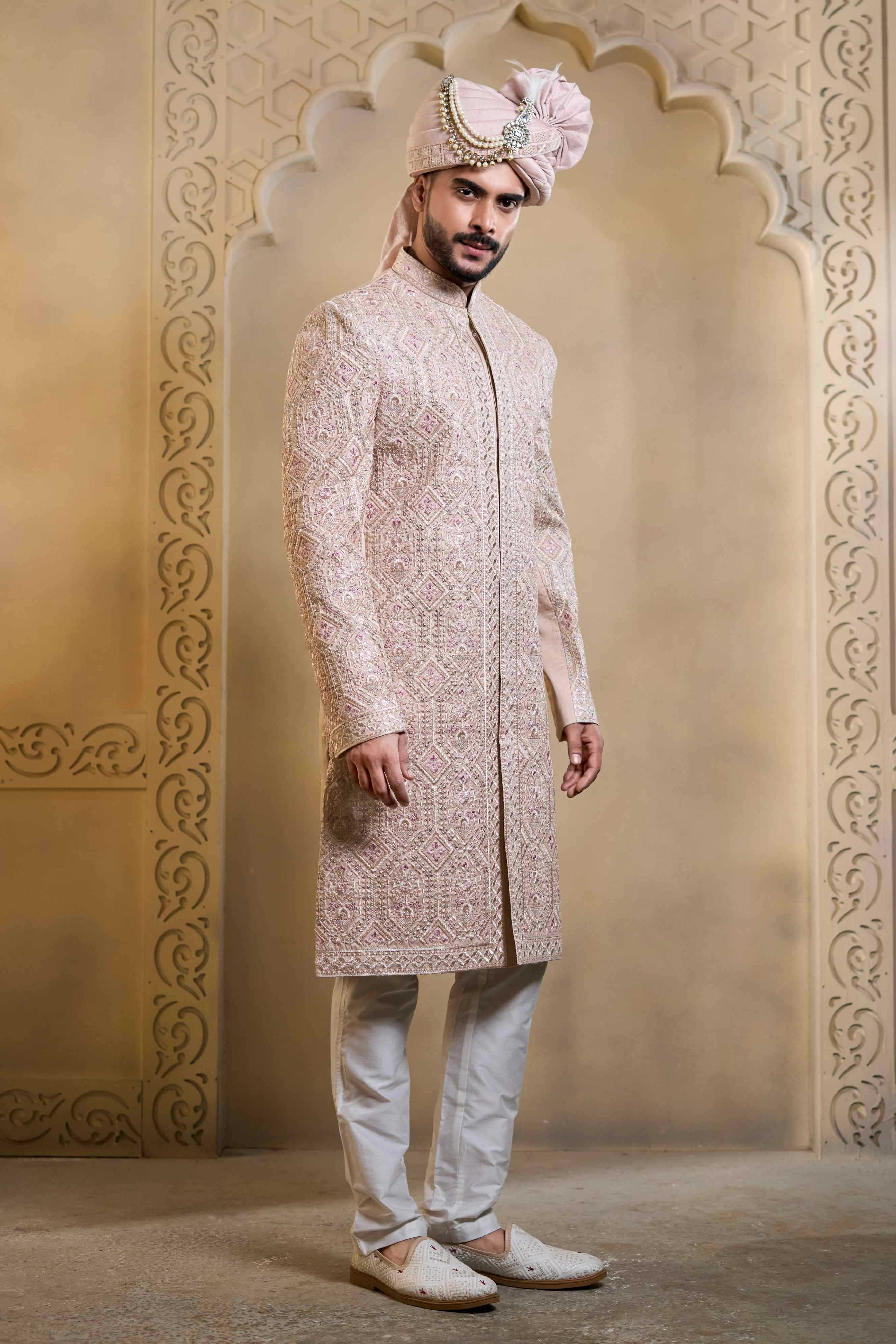 YNF Wholesale Heavy Silk Wedding Sherwani RIN223 5090 - 5108 | Surat Manufacturer