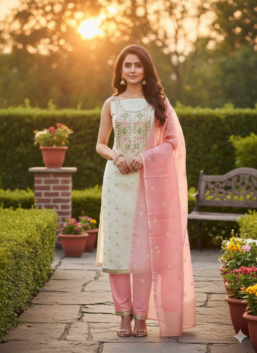 YNF Wholesale Jacquard Embroidery Suits KESH648 1513 | Surat Manufacturer