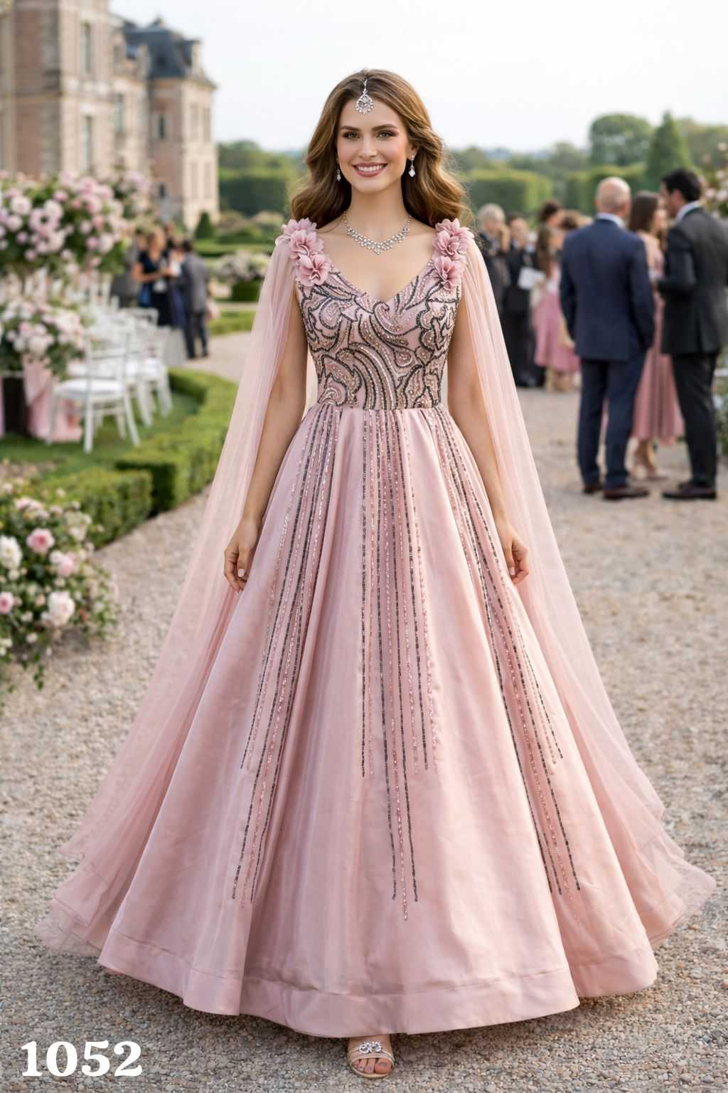 YNF Wholesale Jimmy Choo Party Gowns KESH481 CINDERELLA | Surat Manufacturer