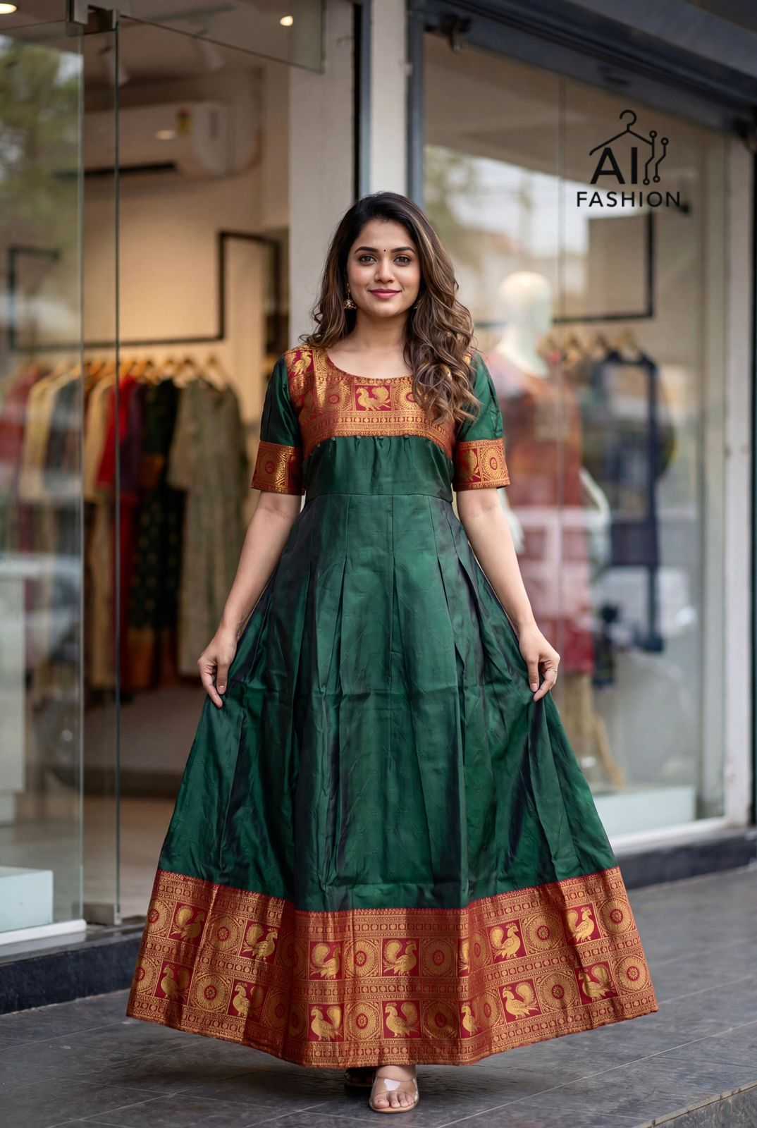YNF Wholesale Lichi Silk Party Wear Gowns KESH481 Kalyani | Surat Manufacturer
