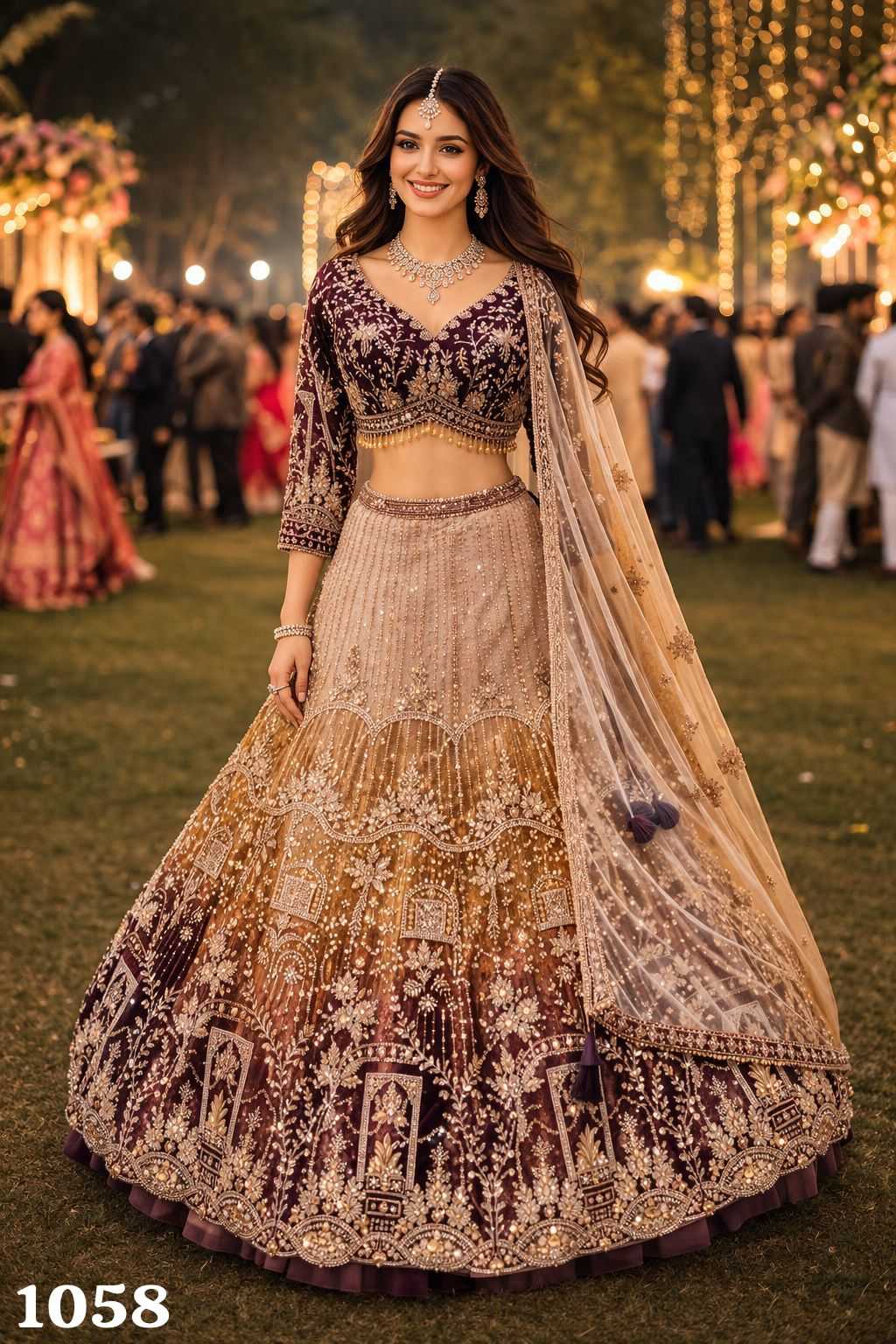 YNF Wholesale Net Wedding Lehenga KESH530 MRUDANGI ROSY VOL-2 | Surat Manufacturer