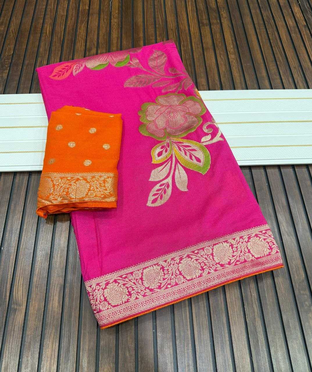 YNF Wholesale Nylon Georgette Sarees RIN225 1087 | Surat Manufacturer