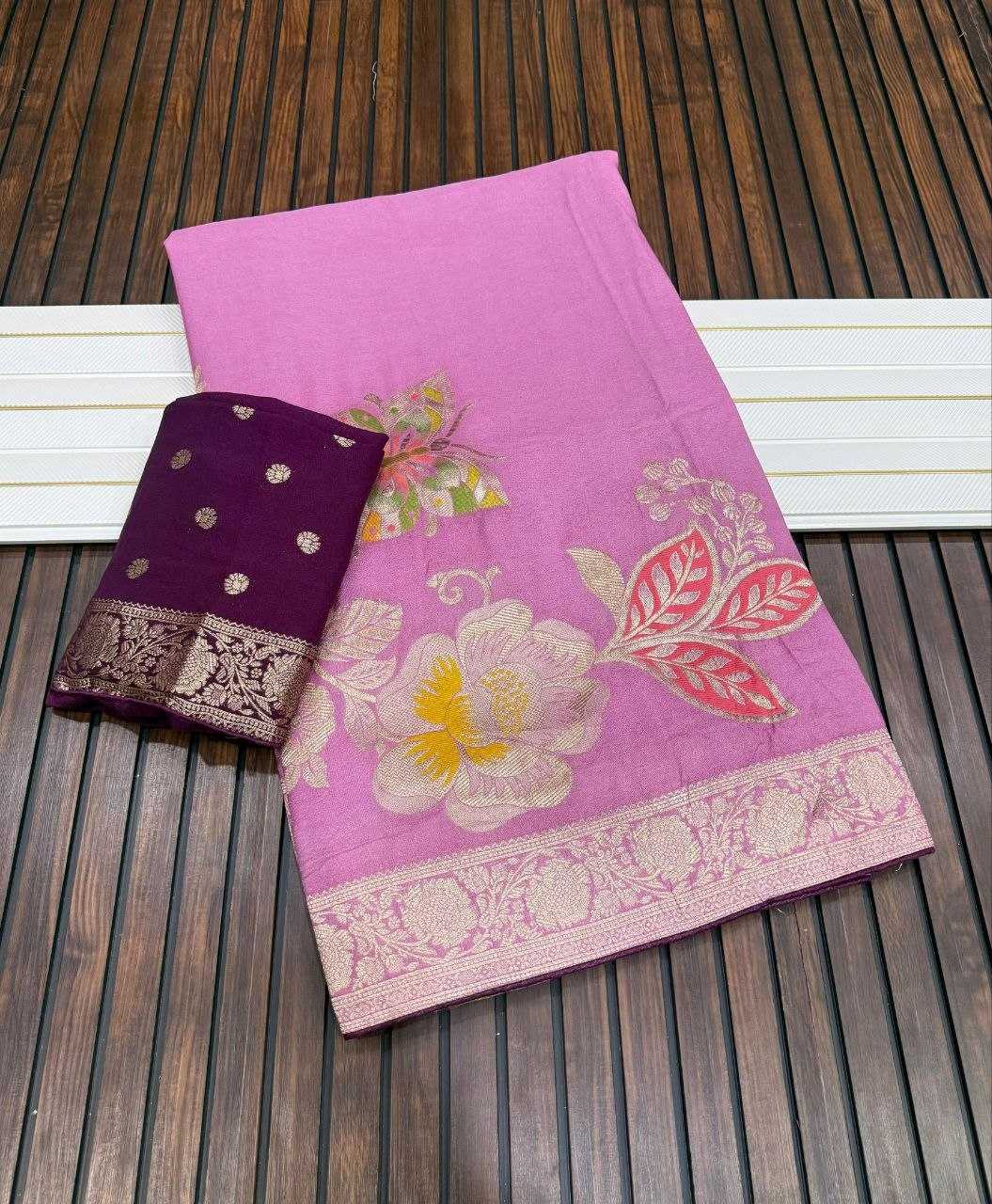 YNF Wholesale Nylon Georgette Sarees RIN225 1087 | Surat Manufacturer