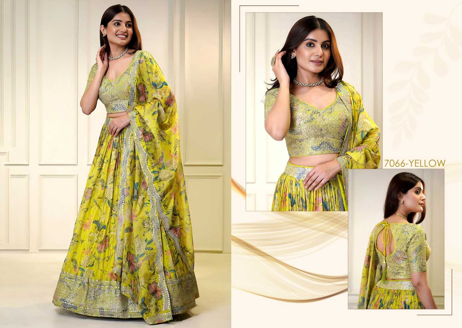 YNF Wholesale Organza Printed Lehenga KESH113 Zeel Vol-31 7066 | Surat Manufacturer