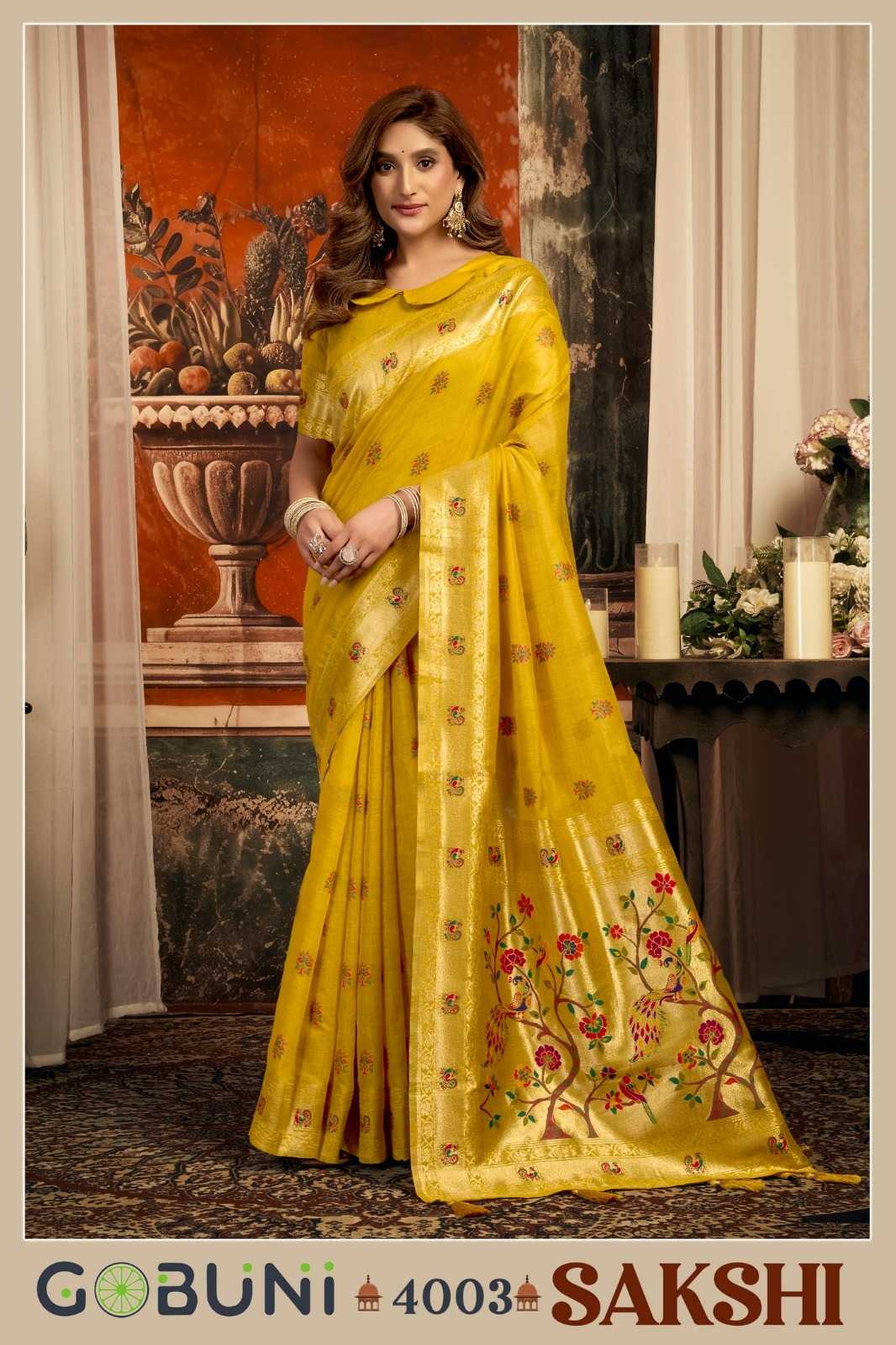 YNF Wholesale Paithani Silk Paithani Sarees KESH113 Gobuni Sakshi 4001-06 | Surat Manufacturer