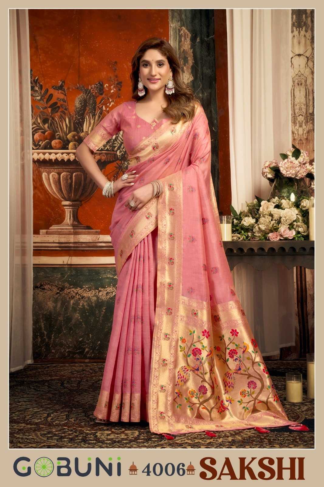 YNF Wholesale Paithani Silk Paithani Sarees KESH113 Gobuni Sakshi 4001-06 | Surat Manufacturer