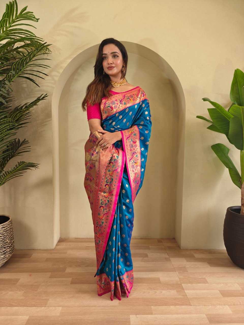 YNF Wholesale Paithani Silk Paithani Sarees KESH249 : Aanchal | Surat Manufacturer