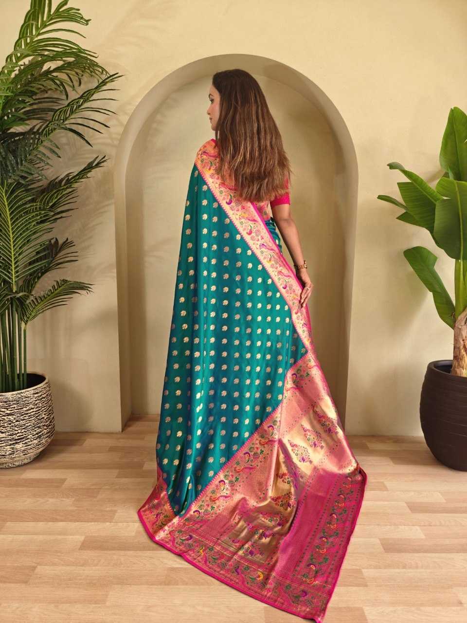 YNF Wholesale Paithani Silk Paithani Sarees KESH249 : Aanchal | Surat Manufacturer