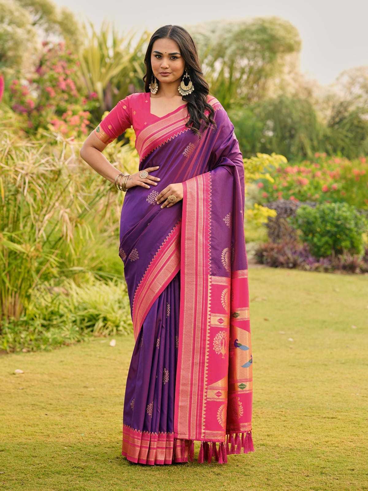 YNF Wholesale Paithani Silk Paithani Sarees KESH679 Kolam | Surat Manufacturer