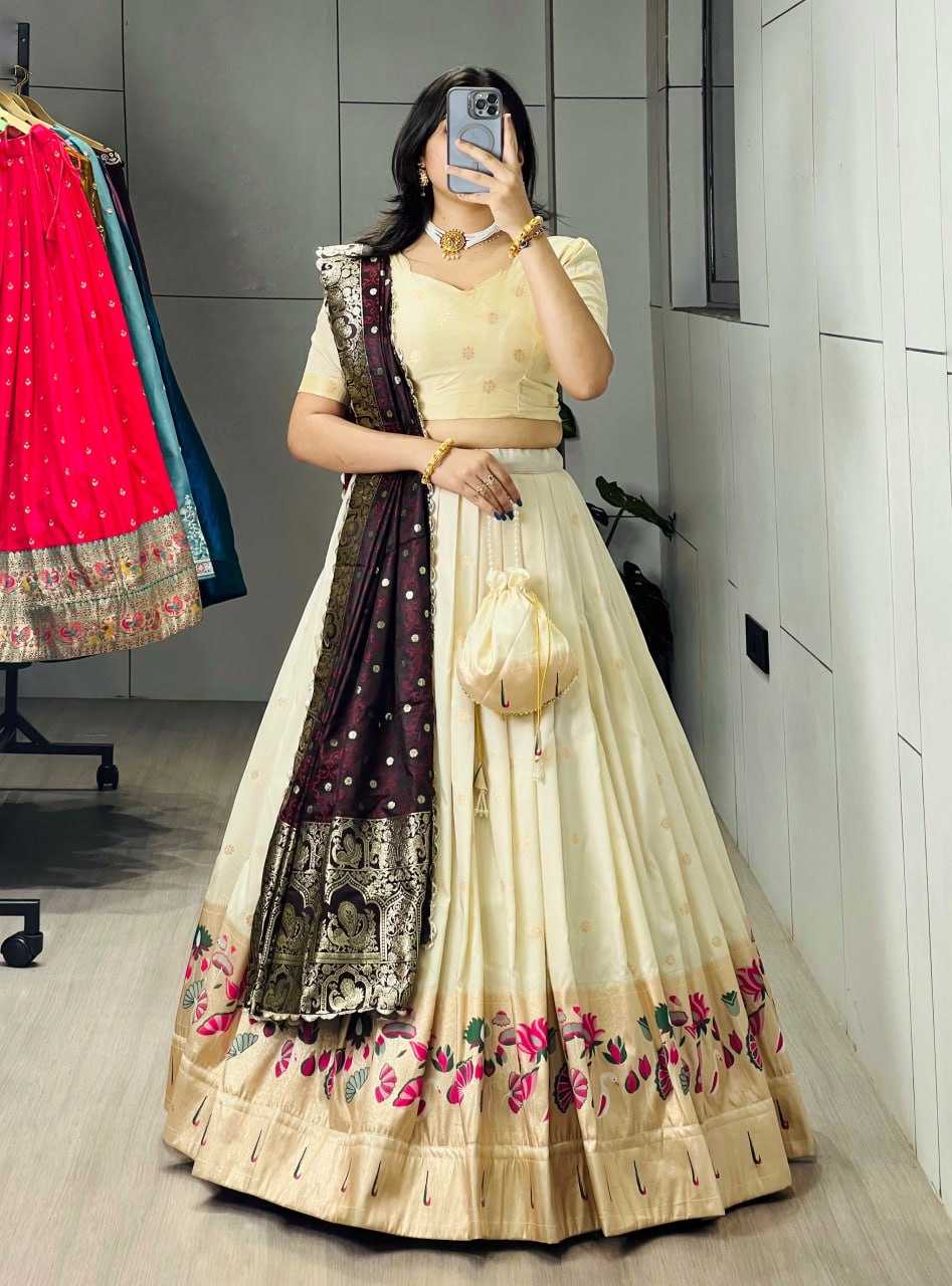 YNF Wholesale Paithani Silk Traditional Lehenga RIN119 Lotus | Surat Manufacturer