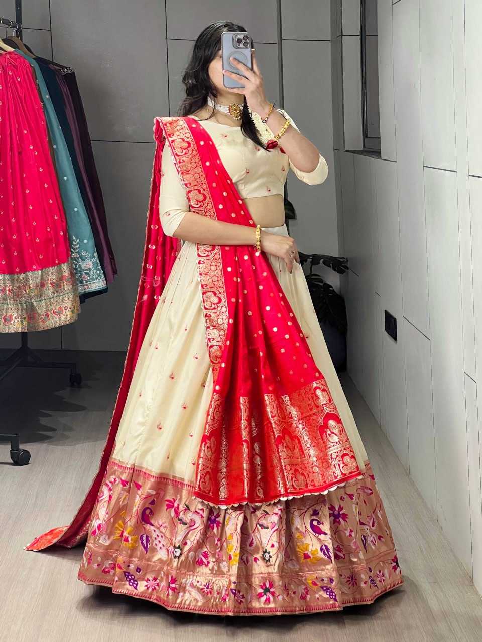 YNF Wholesale Paithani Silk Designer Lehenga Choli RIN119 Maharani | Surat Manufacturer