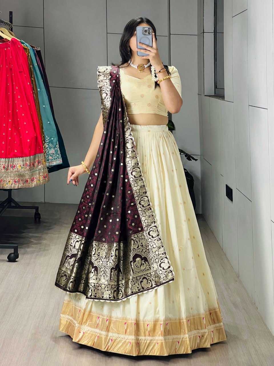 YNF Wholesale Paithani Silk Traditional Lehenga RIN119 Tatva | Surat Manufacturer