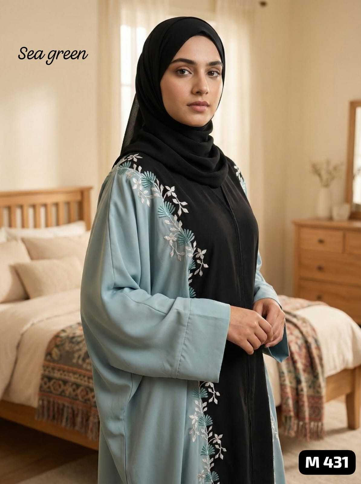 YNF Wholesale Premium Nida Abaya KESH611 M-431 | Surat Manufacturer