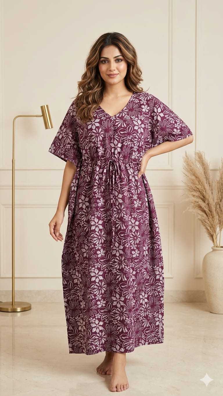 YNF Wholesale Pure Cotton Night Wear KESH585 007 | Surat Manufacturer