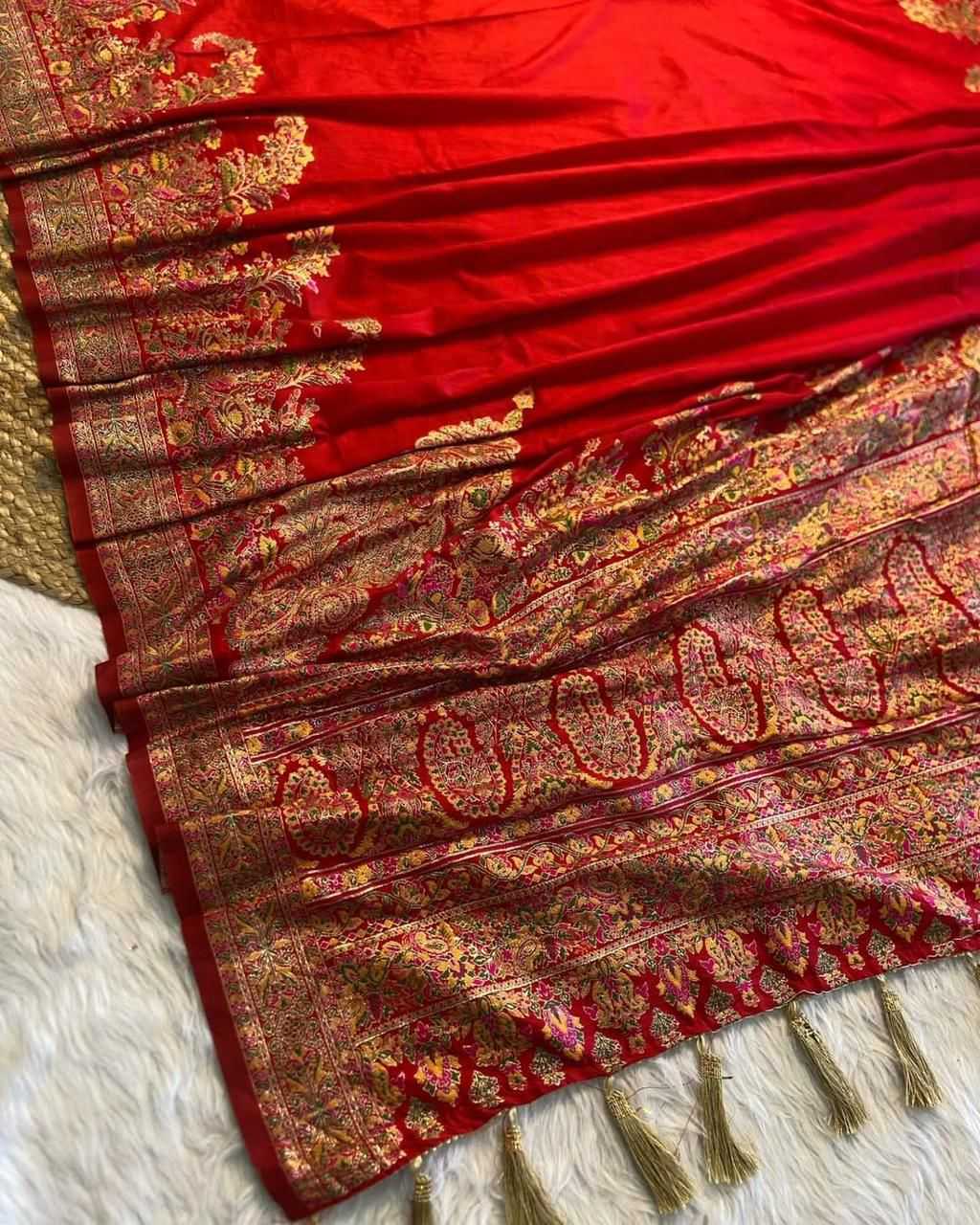 YNF Wholesale Pure Pashmina Fancy Sarees KESH484 111 | Surat Manufacturer