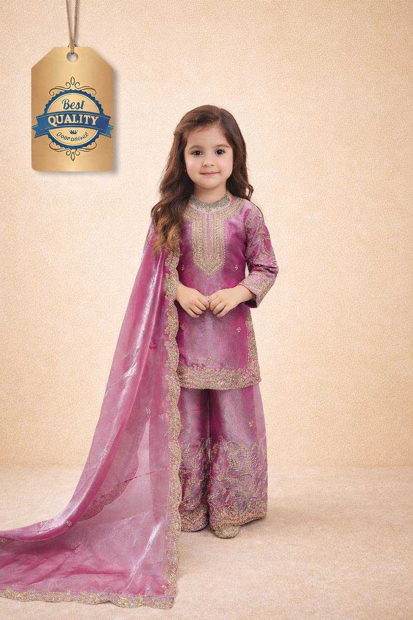 YNF Wholesale Pure Silk Kids Sharara RIN234 244 | Surat Manufacturer