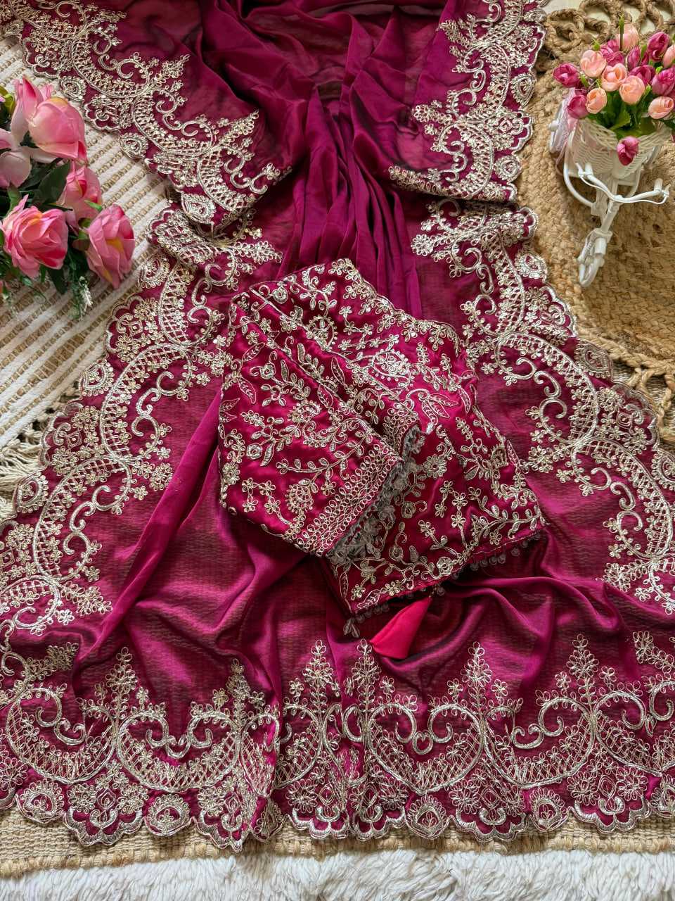 YNF Wholesale Rangoli Silk Embroidered Sarees RIN164 142 | Surat Manufacturer