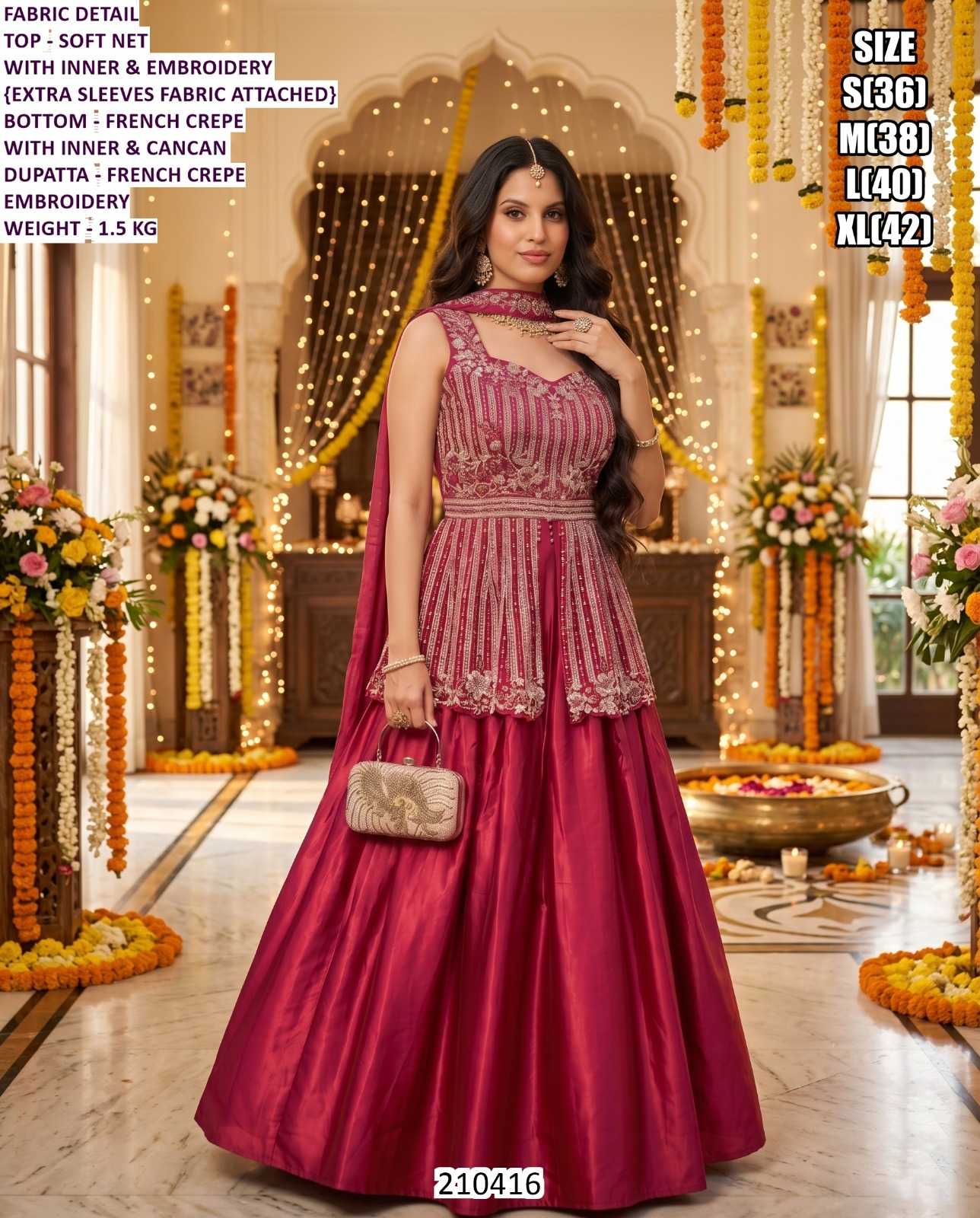 YNF Wholesale Silk Indo Western Dresses KESH481 210420 | Surat Manufacturer