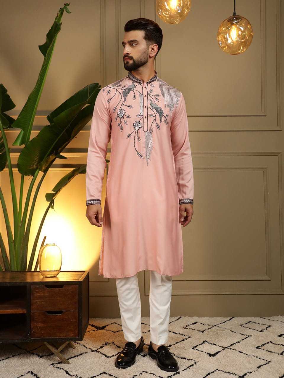 YNF Wholesale Silk Mens Kurta Pyjama KESH629 123 | Surat Manufacturer