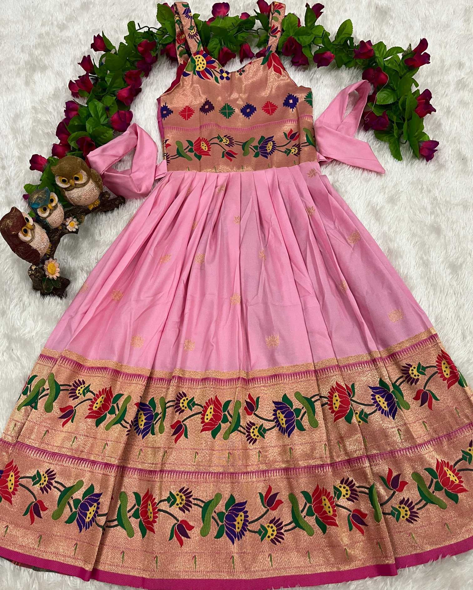 YNF Wholesale Soft Silk Kids Gown KESH685 Darisha | Surat Manufacturer