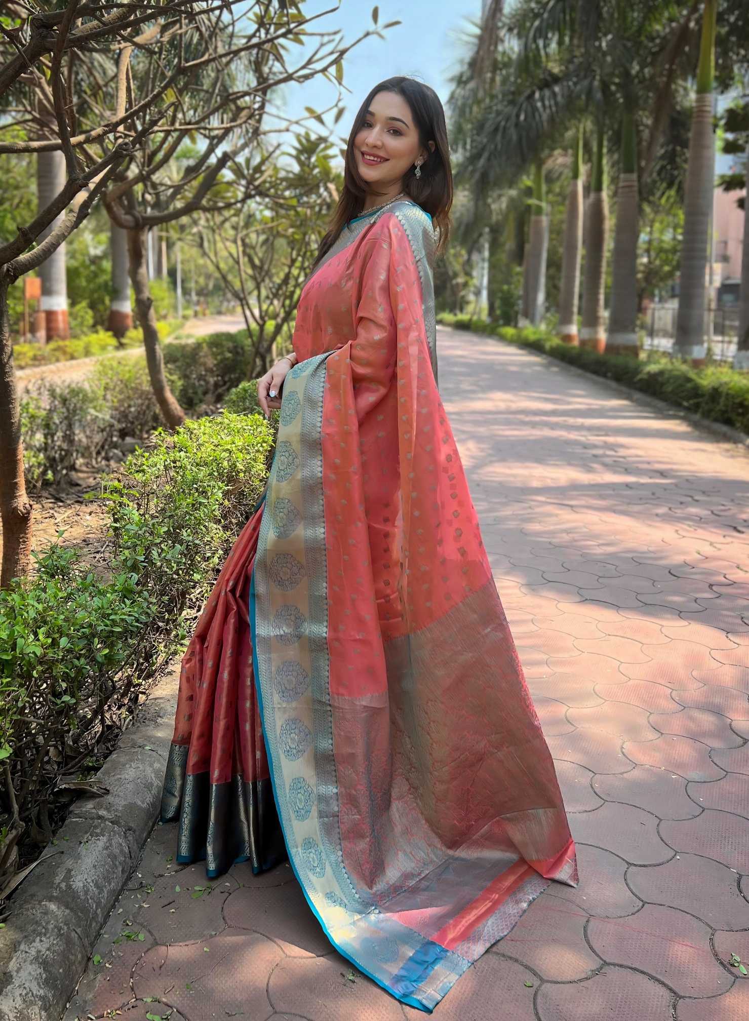 YNF Wholesale Tissue Kanchipuram Sarees RIN116 MEXICAN - 1 | Surat Manufacturer