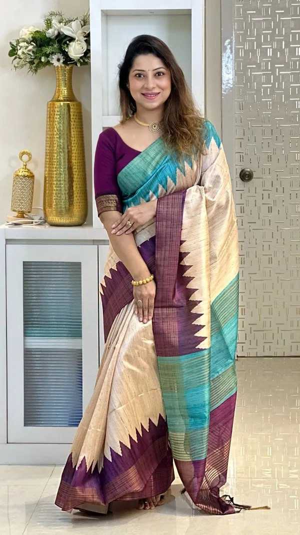 YNF Wholesale Tussar Silk Printed Sarees KESH106 2002 | Surat Manufacturer