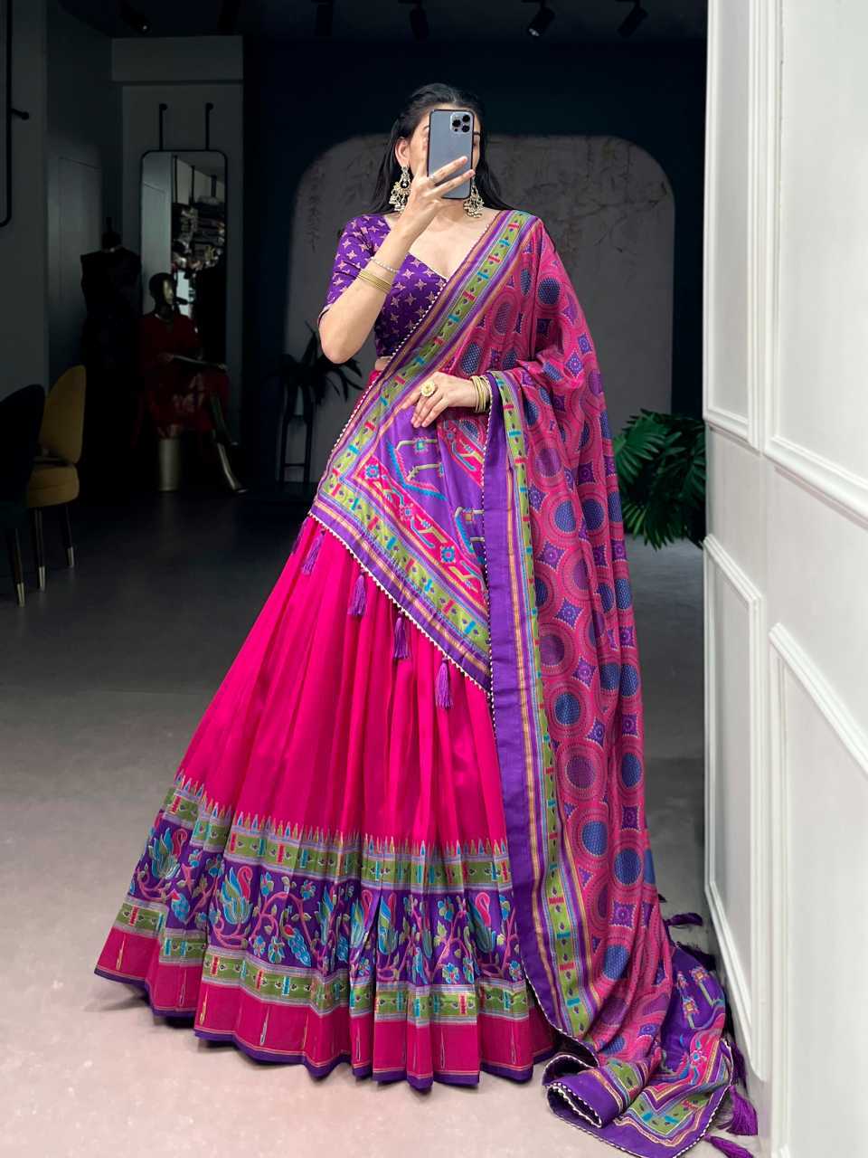YNF Wholesale Tussar Silk Printed Lehenga KESH134 1255 | Surat Manufacturer