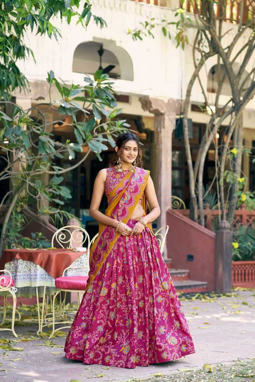 YNF Wholesale Tussar Silk Traditional Lehenga KESH134 SOWMYA-02 | Surat Manufacturer