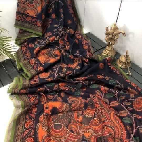 YNF Wholesale Tussar Silk Printed Silk Saree KESH484 121 | Surat Manufacturer