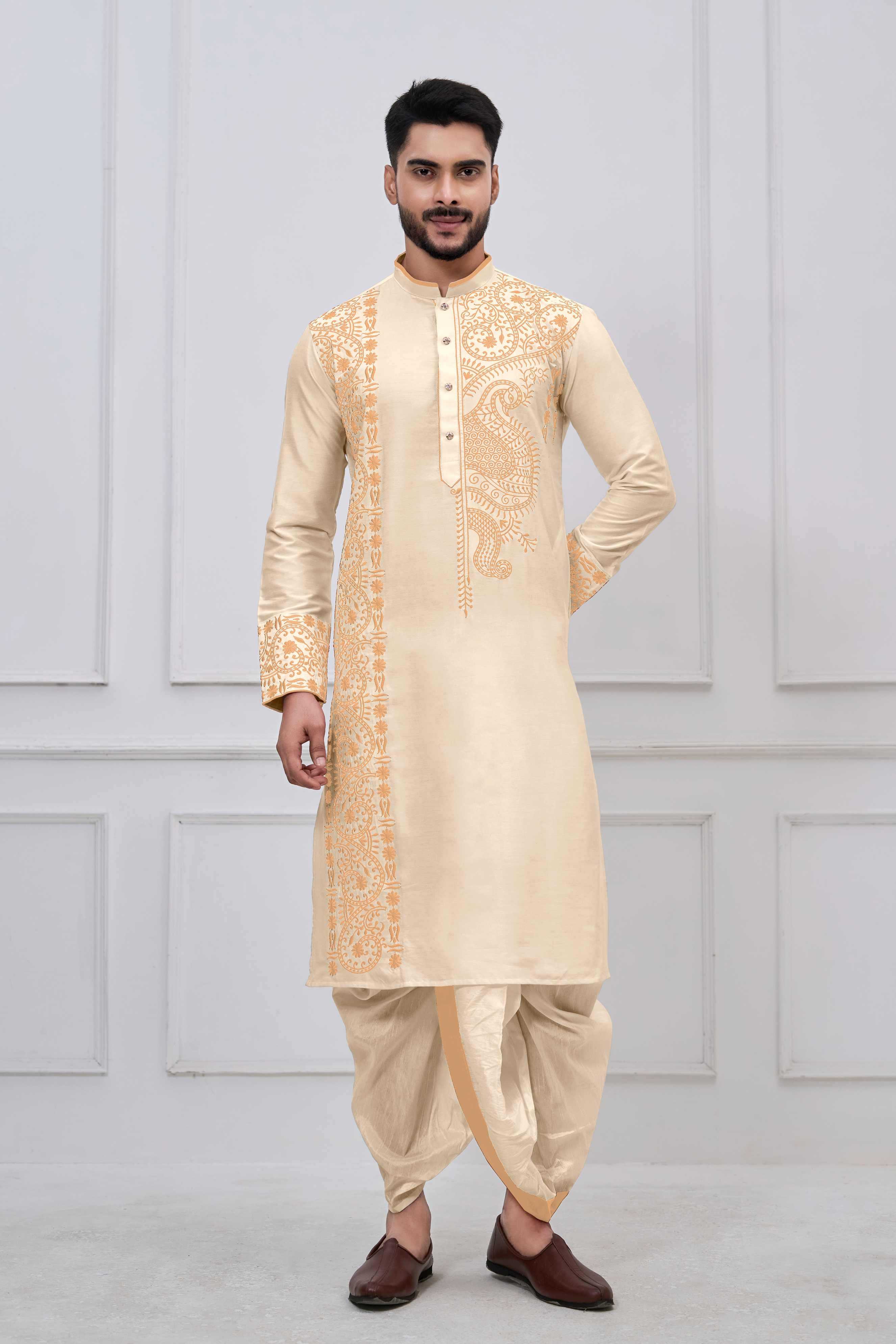 YNF Wholesale Viscose Bengali Dhoti Kurta Pyjama RIN223 series-3695-to-3699 | Surat Manufacturer