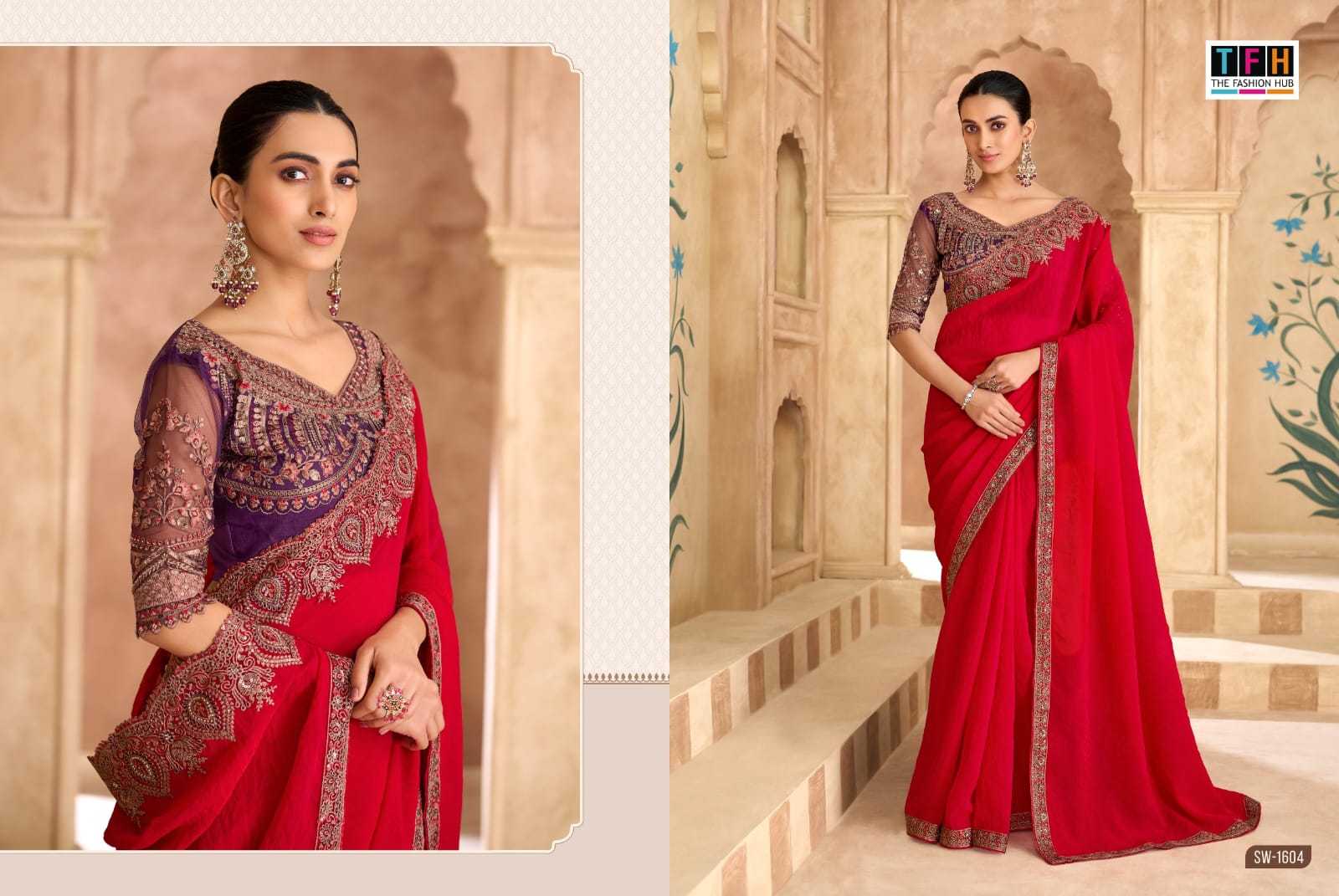 YNF Wholesale Georgette Fancy Sarees  | Surat Manufacturer