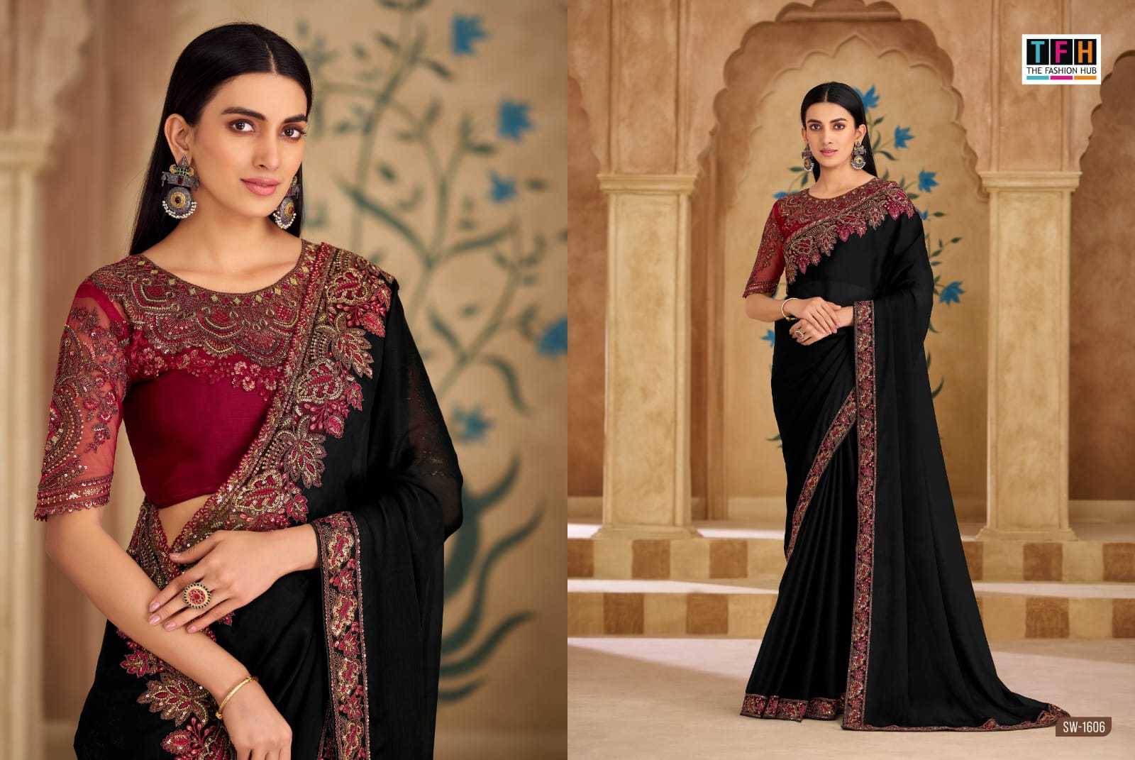 YNF Wholesale Georgette Fancy Sarees  | Surat Manufacturer