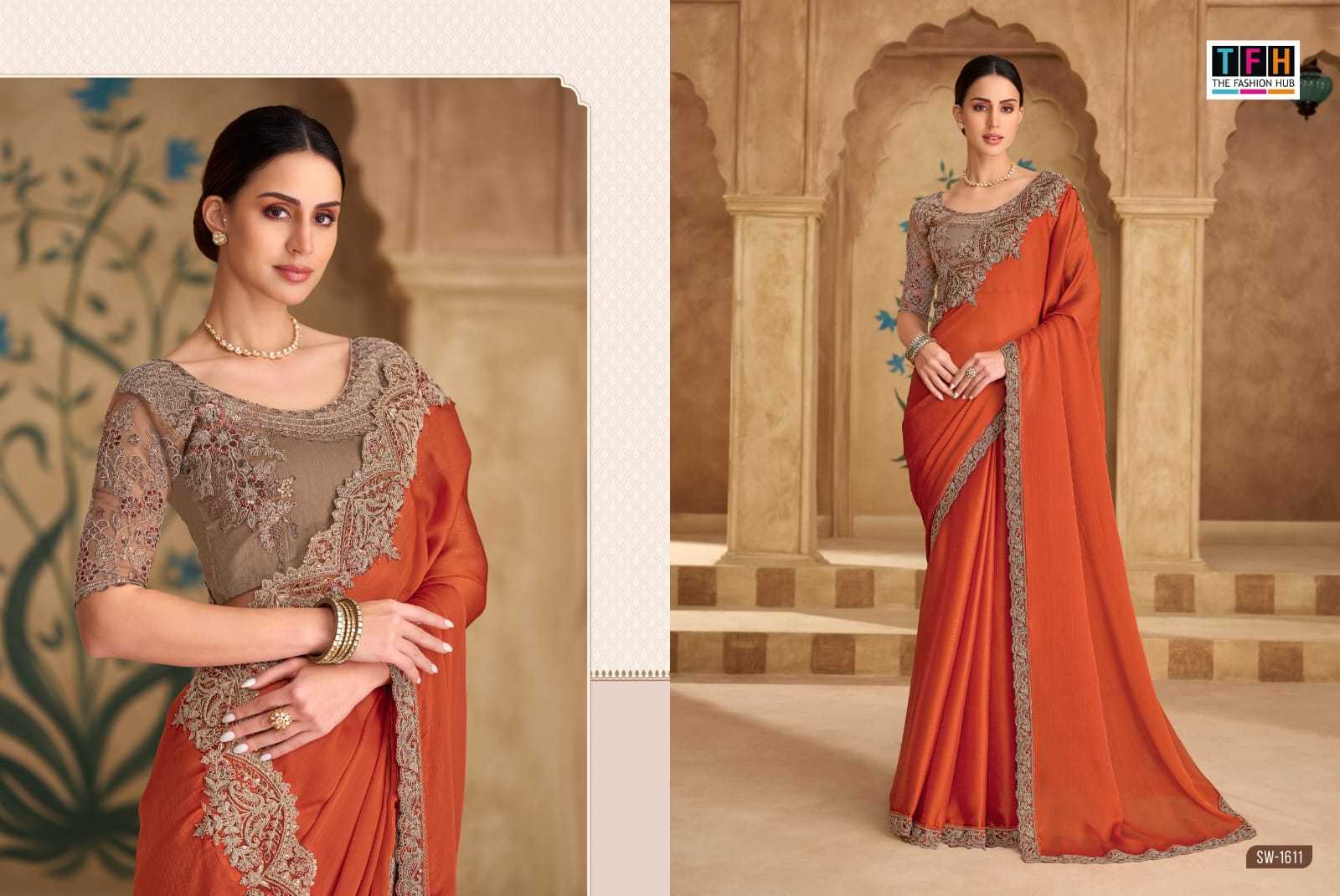 YNF Wholesale Georgette Fancy Sarees  | Surat Manufacturer