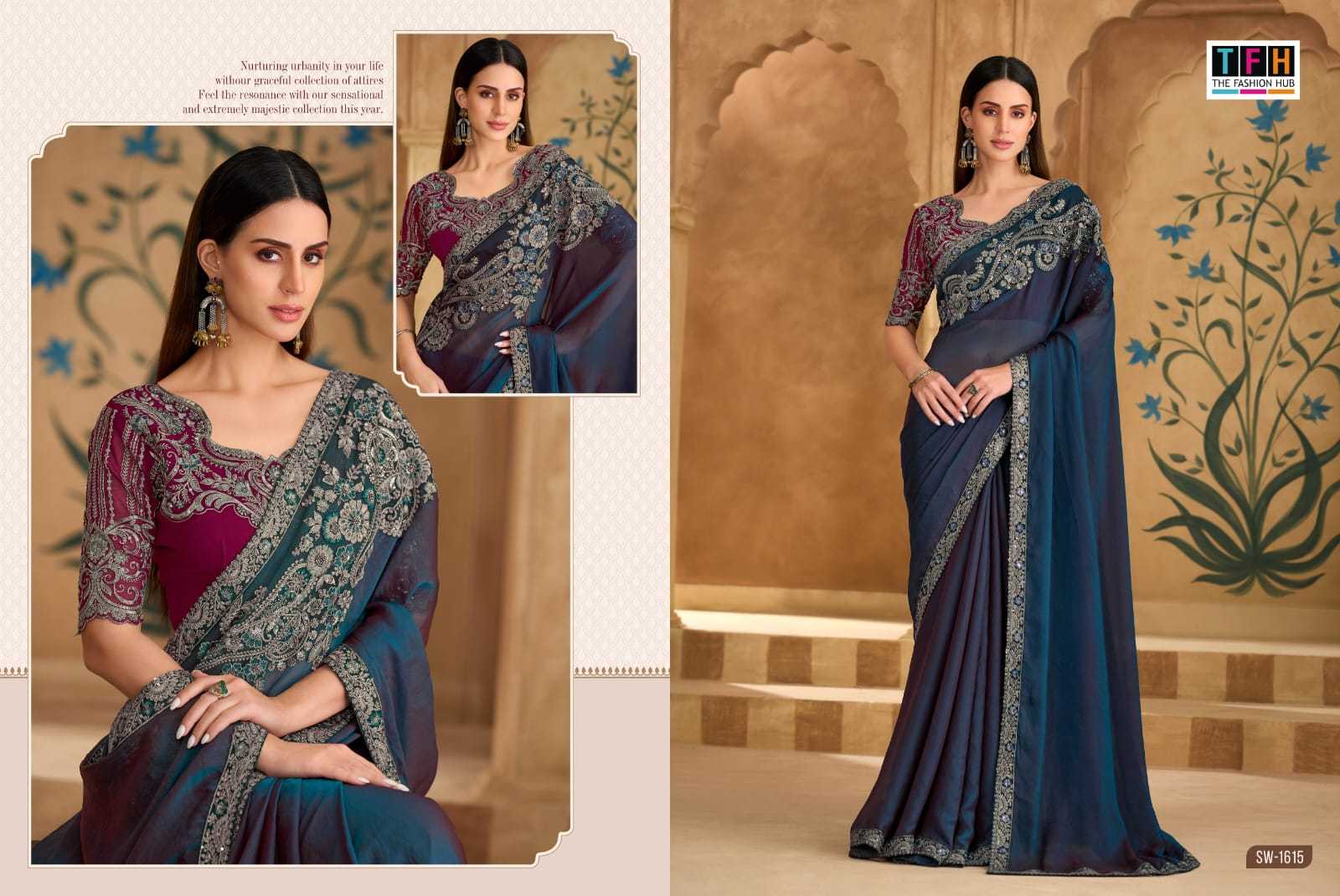 YNF Wholesale Georgette Fancy Sarees  | Surat Manufacturer