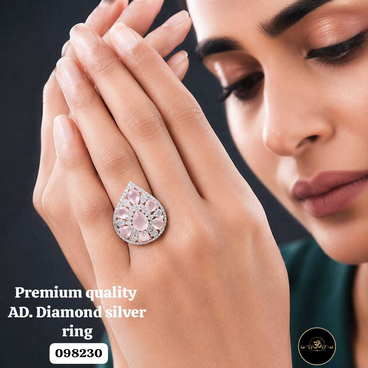 YNF Wholesale AD Diamond Diamond Rings  | Surat Manufacturer
