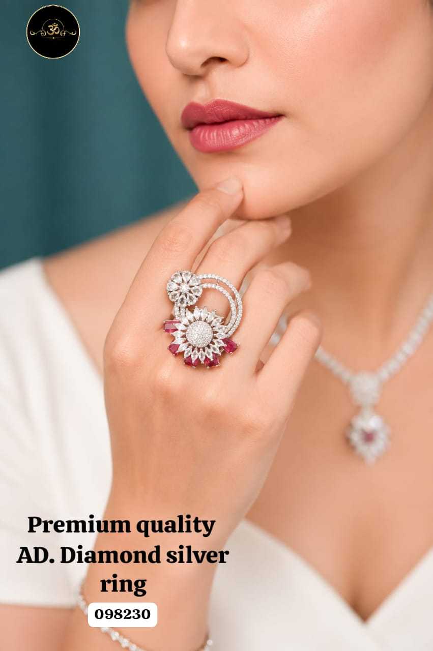 YNF Wholesale AD Diamond Diamond Rings  | Surat Manufacturer