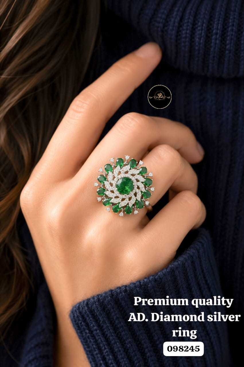 YNF Wholesale AD Diamond Diamond Rings  | Surat Manufacturer