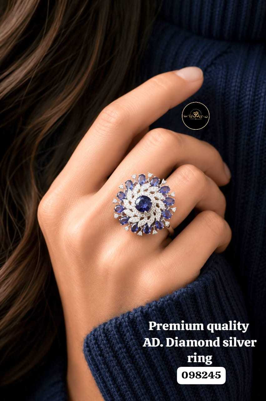 YNF Wholesale AD Diamond Diamond Rings  | Surat Manufacturer