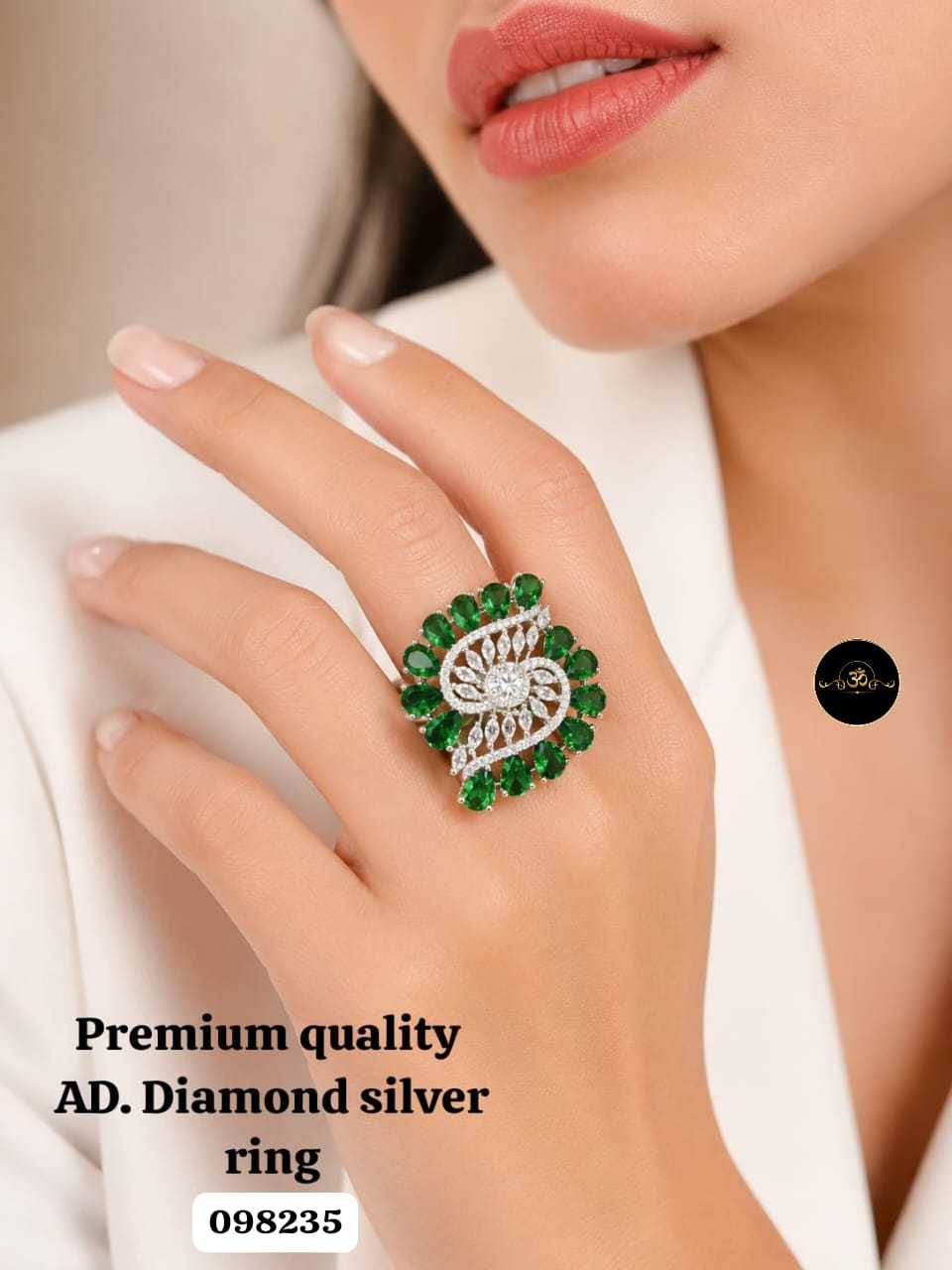 YNF Wholesale AD Diamond Diamond Rings  | Surat Manufacturer