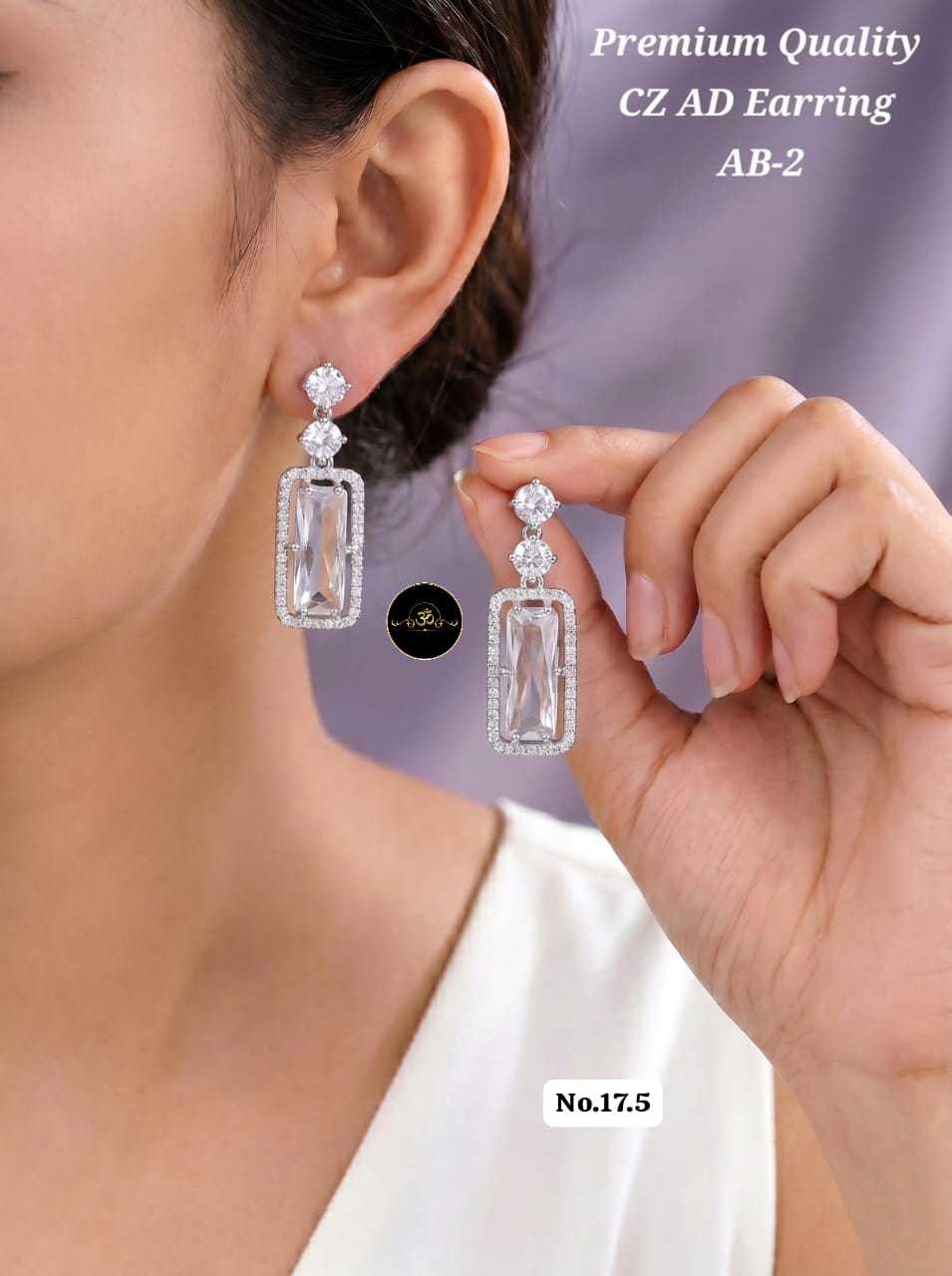 YNF Wholesale AD Diamond Fancy Earrings  | Surat Manufacturer
