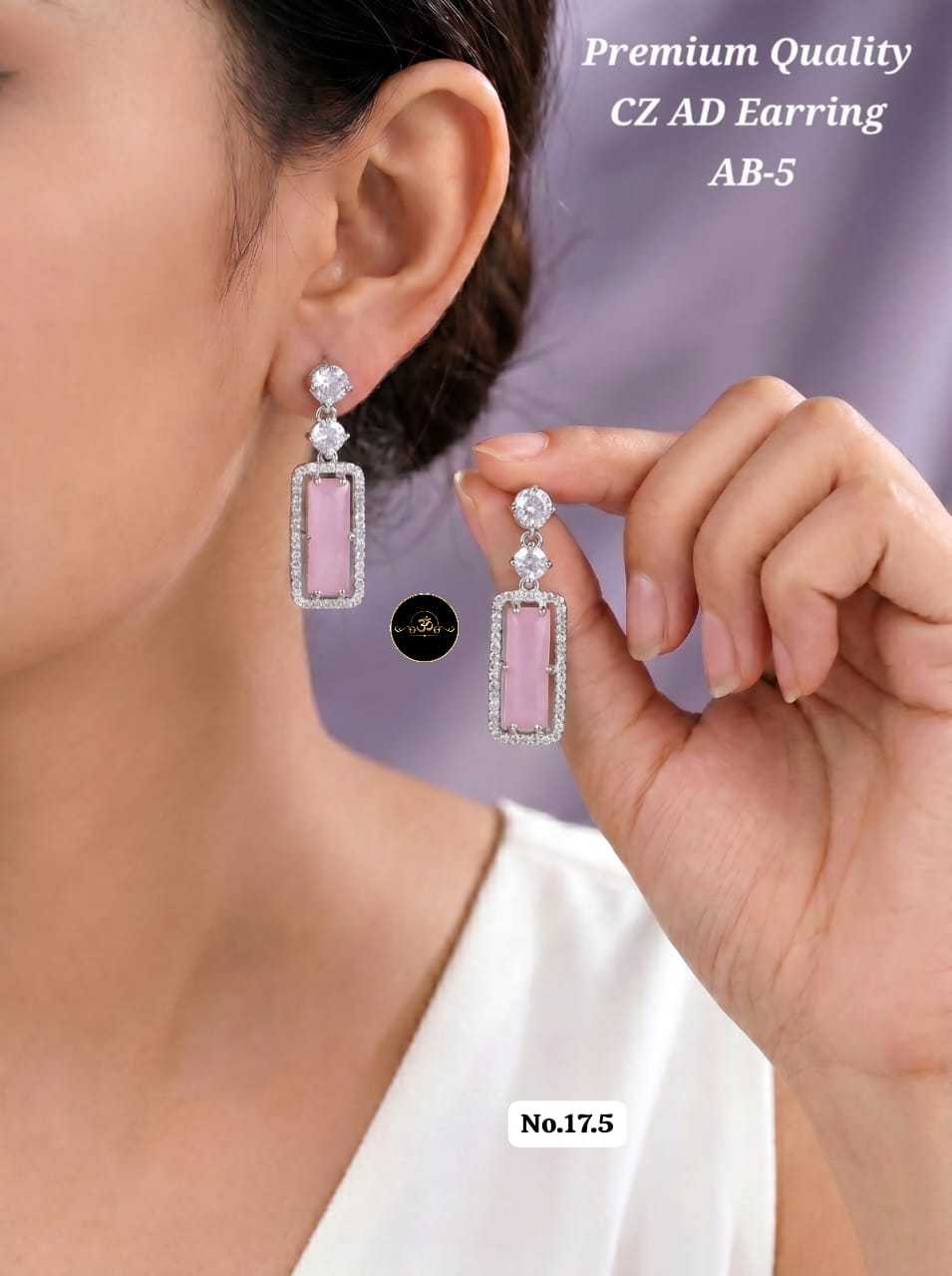YNF Wholesale AD Diamond Fancy Earrings  | Surat Manufacturer