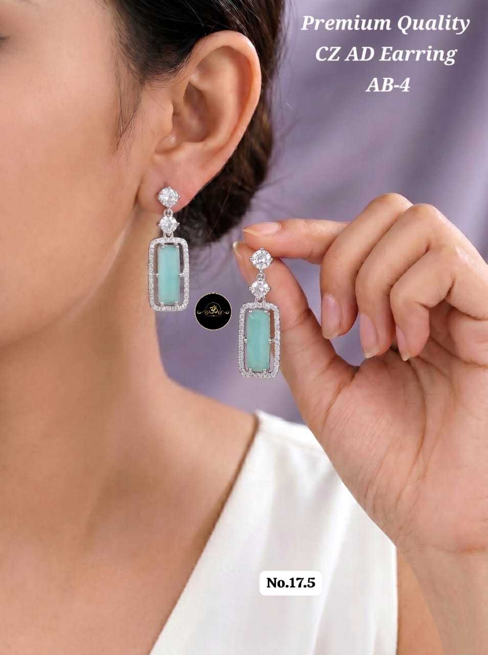 YNF Wholesale AD Diamond Fancy Earrings  | Surat Manufacturer