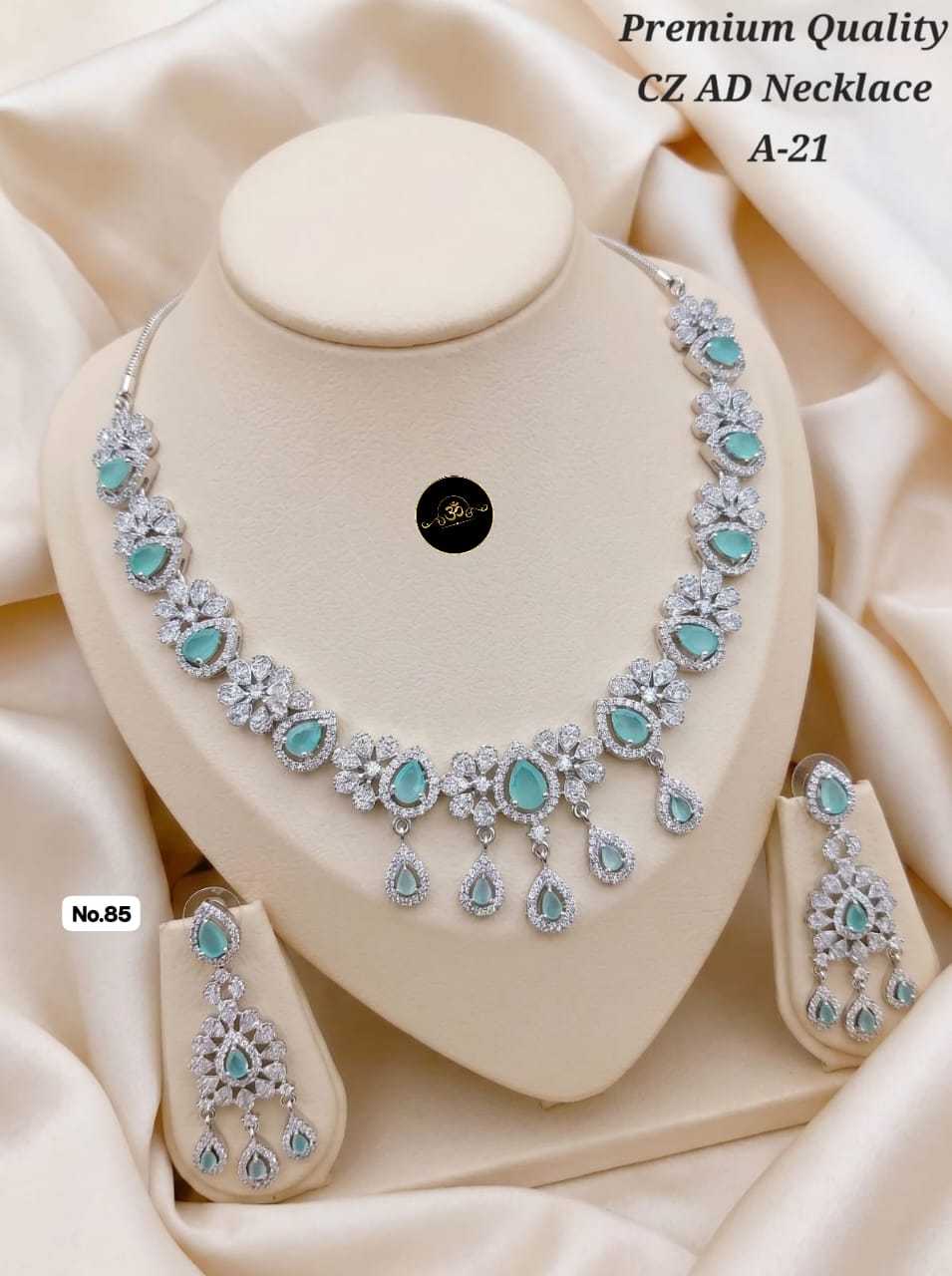 YNF Wholesale AD Diamond Fancy Mala Necklaces  | Surat Manufacturer
