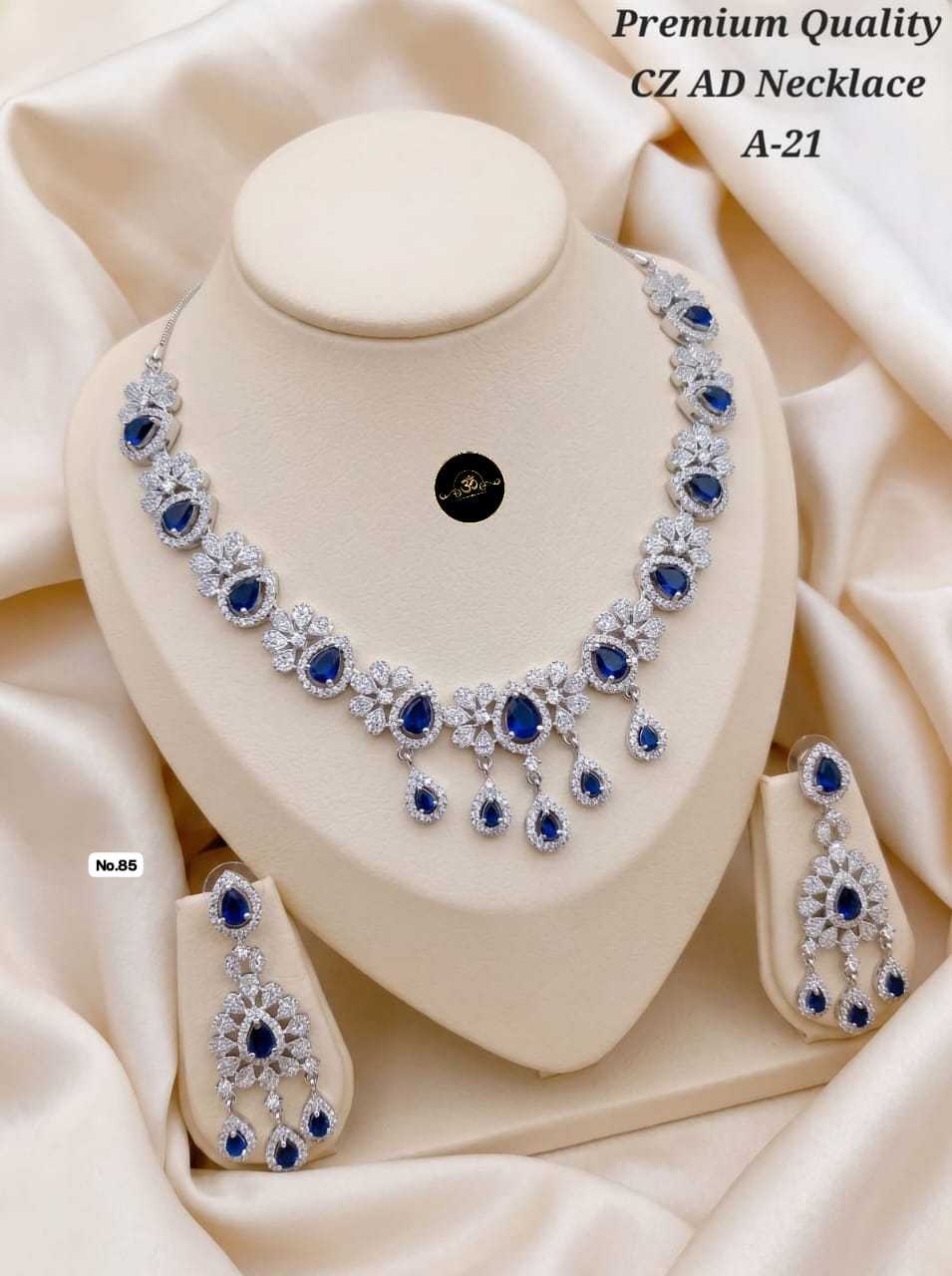 YNF Wholesale AD Diamond Fancy Mala Necklaces  | Surat Manufacturer