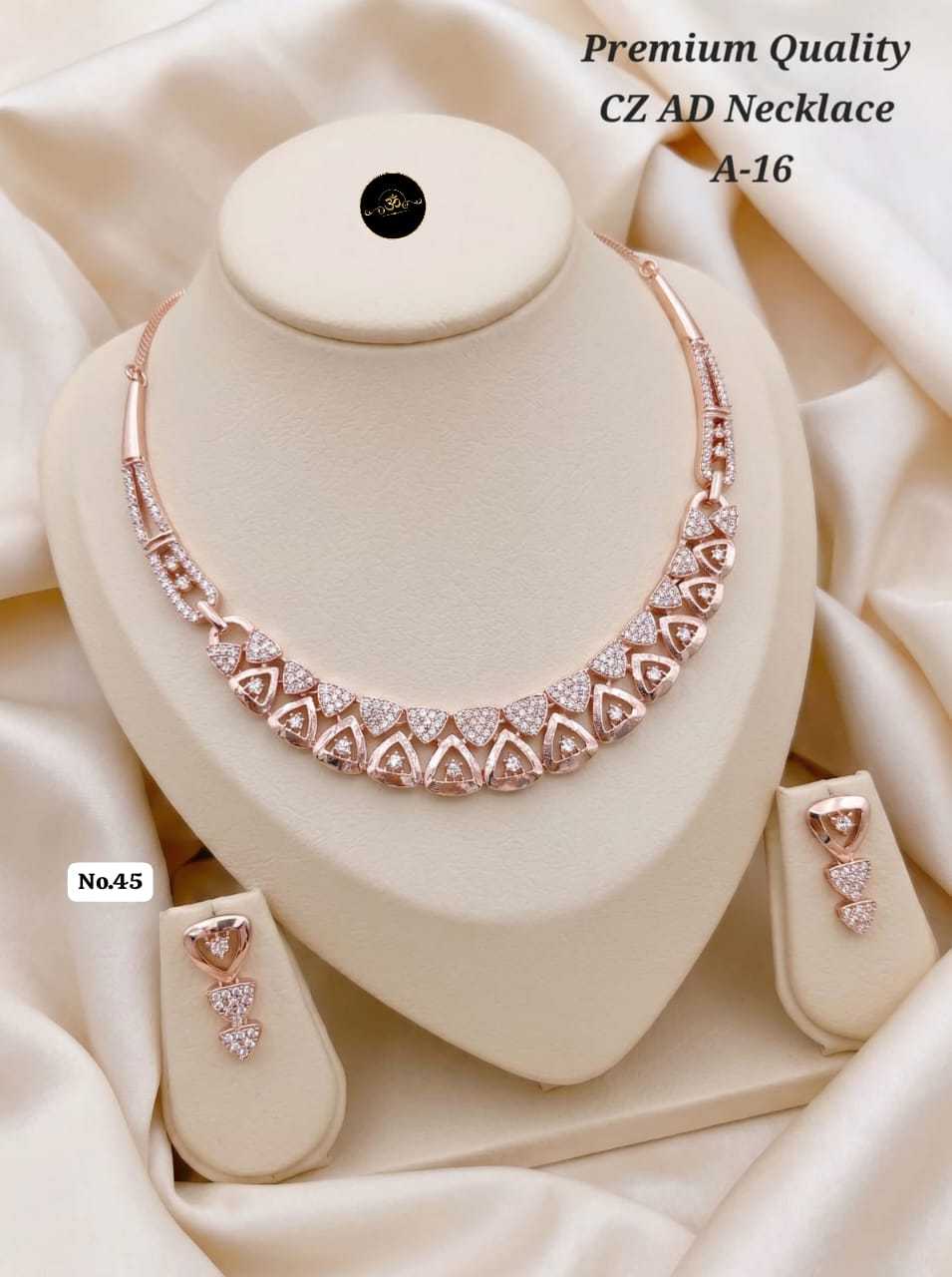 YNF Wholesale AD Diamond Fancy Mala Necklaces  | Surat Manufacturer