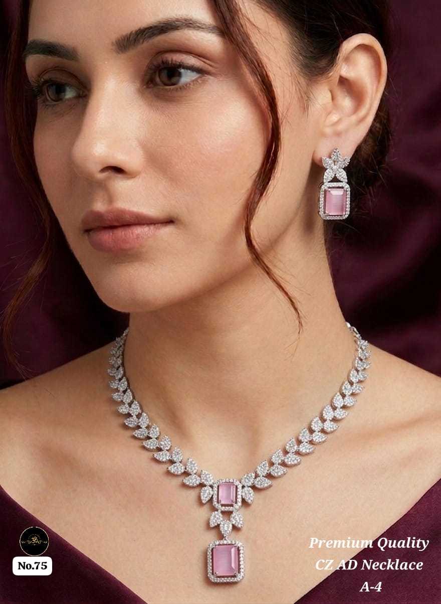 YNF Wholesale AD Diamond Fancy Mala Necklaces  | Surat Manufacturer