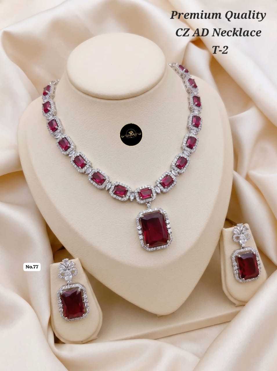 YNF Wholesale AD Diamond Fancy Mala Necklaces  | Surat Manufacturer