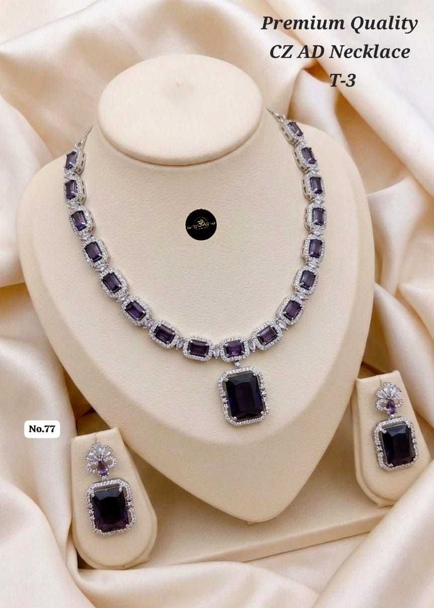 YNF Wholesale AD Diamond Fancy Mala Necklaces  | Surat Manufacturer