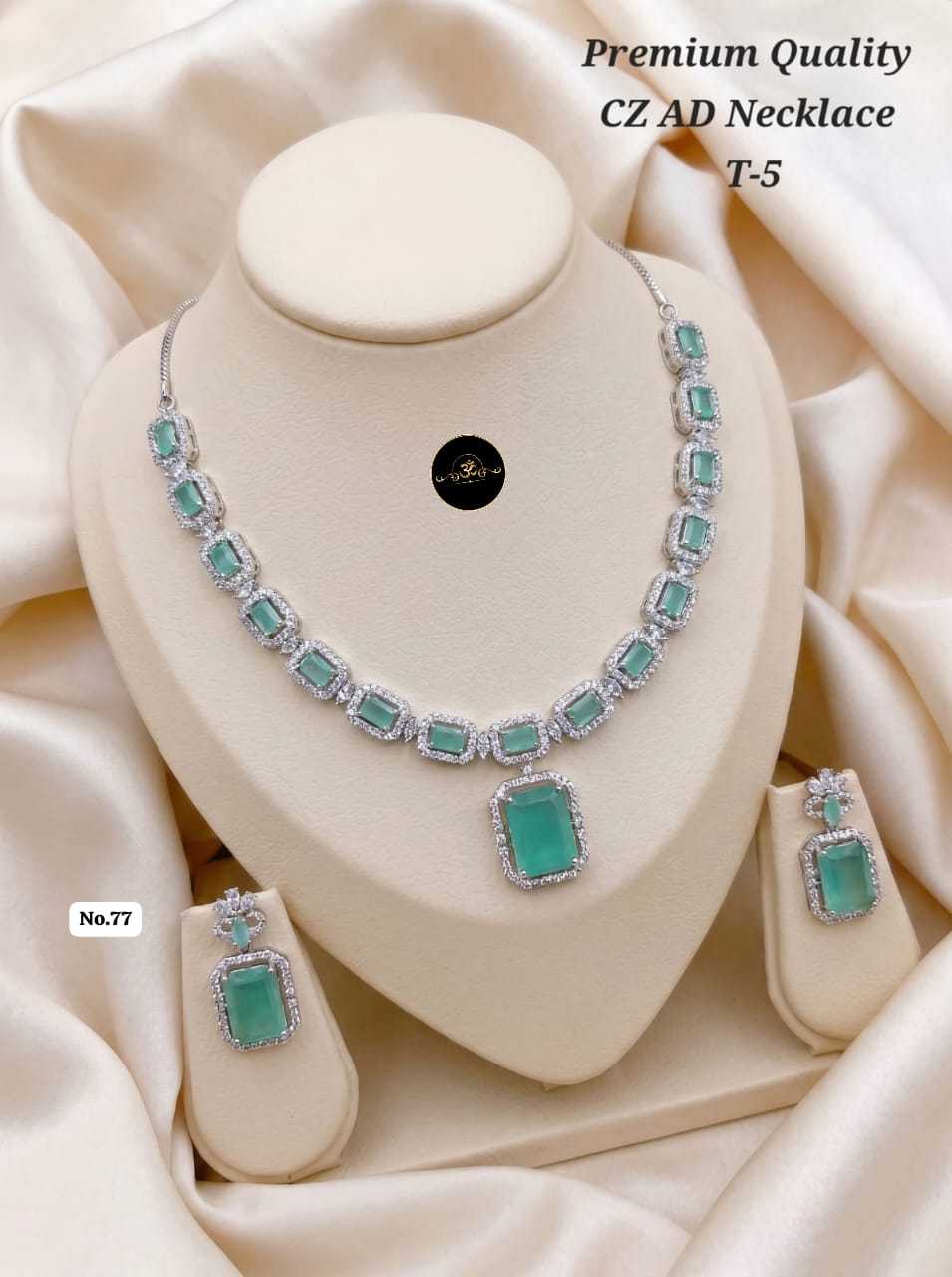 YNF Wholesale AD Diamond Fancy Mala Necklaces  | Surat Manufacturer
