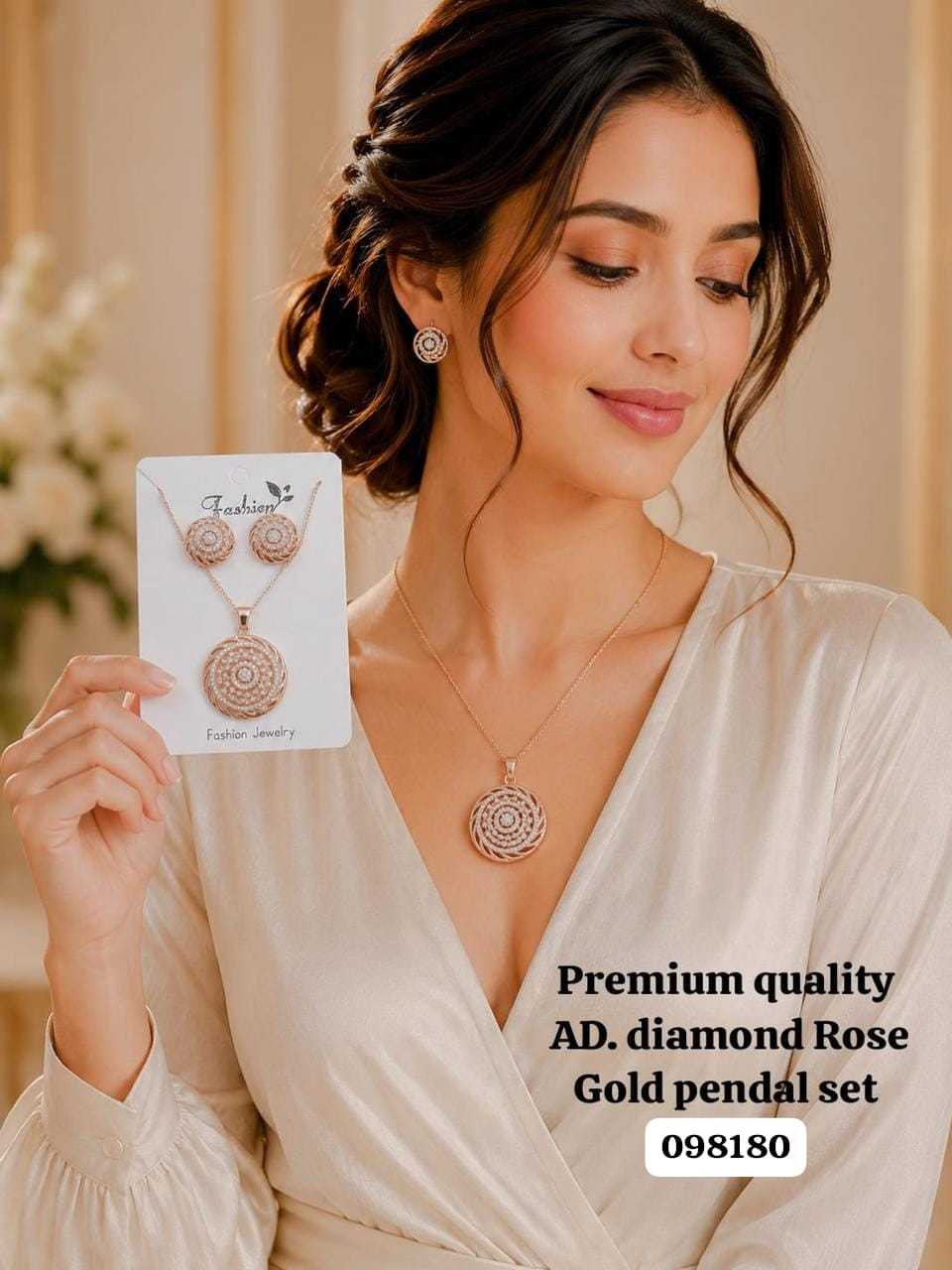 YNF Wholesale AD Diamond Pendant  | Surat Manufacturer
